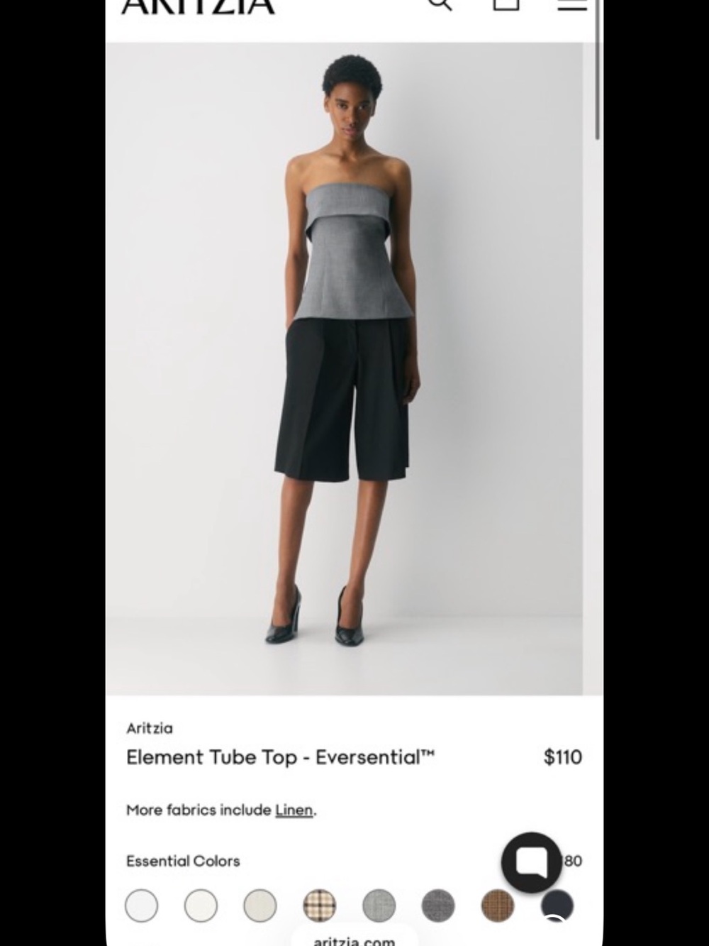 Aritzia Element Tube Top
